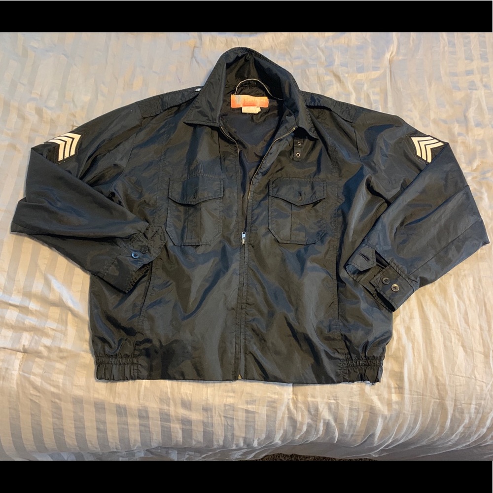 Black Spartan Uniform Outerwear Windbreaker